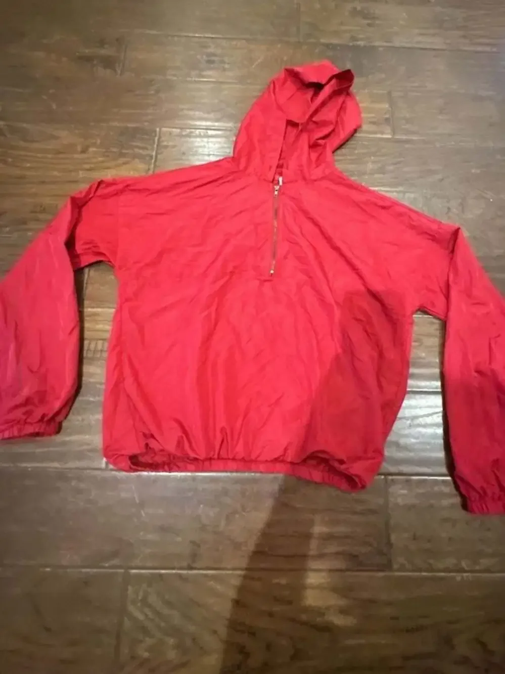 i <3 it Red Lightweight Half-Zip Hooded Anorak Windbreaker